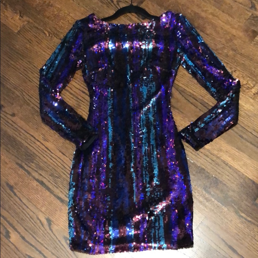 Dress the Population sequin mini dress